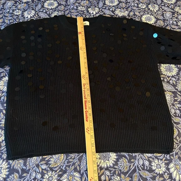 Peach Love California black Sweater size L-XL - Picture 5 of 5